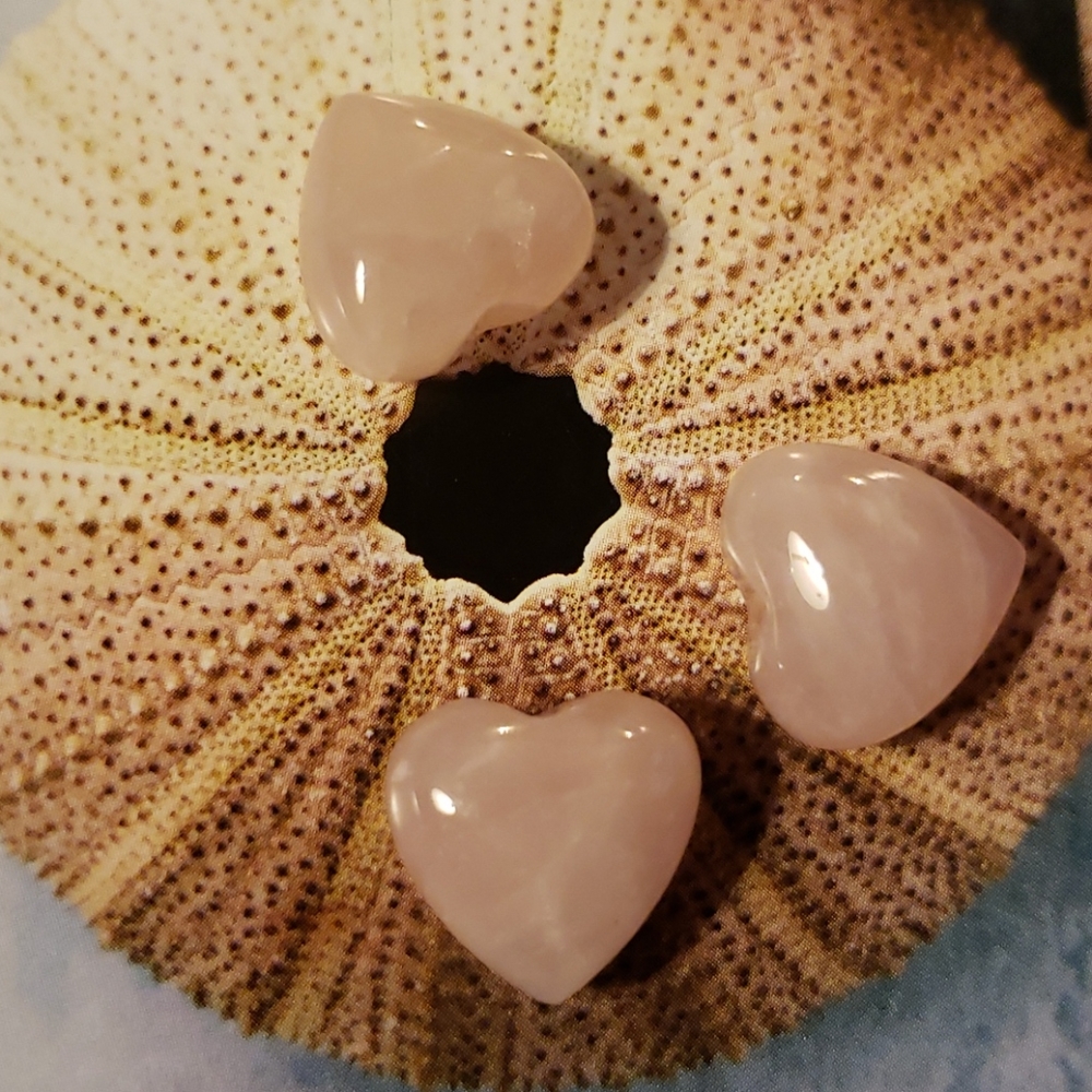 3💗 Rose quartz hearts